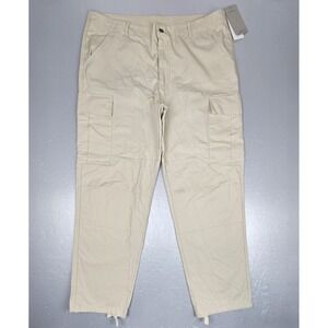 Carhartt Cargo‎ Pants Men XL Classic Fit Ripstop Kahki Drawstring Ankle NWT